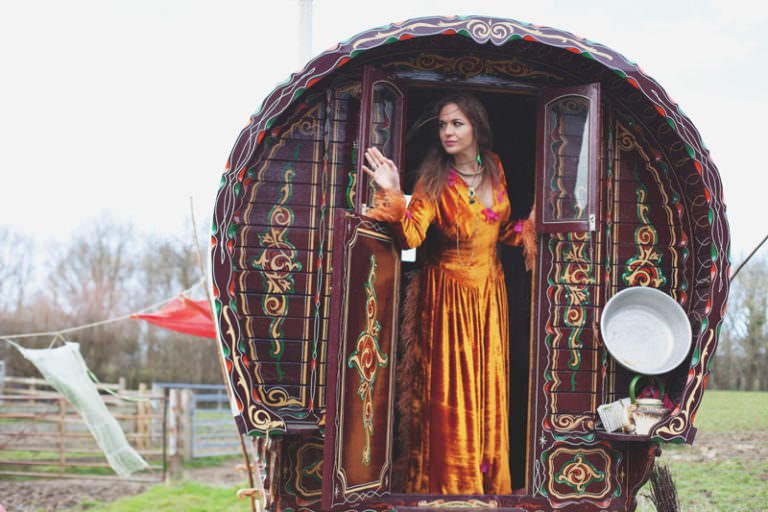 A Fair Maiden & her Gypsy Caravan